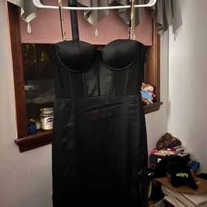 Meshki Talisa Chain Strap Side Slit